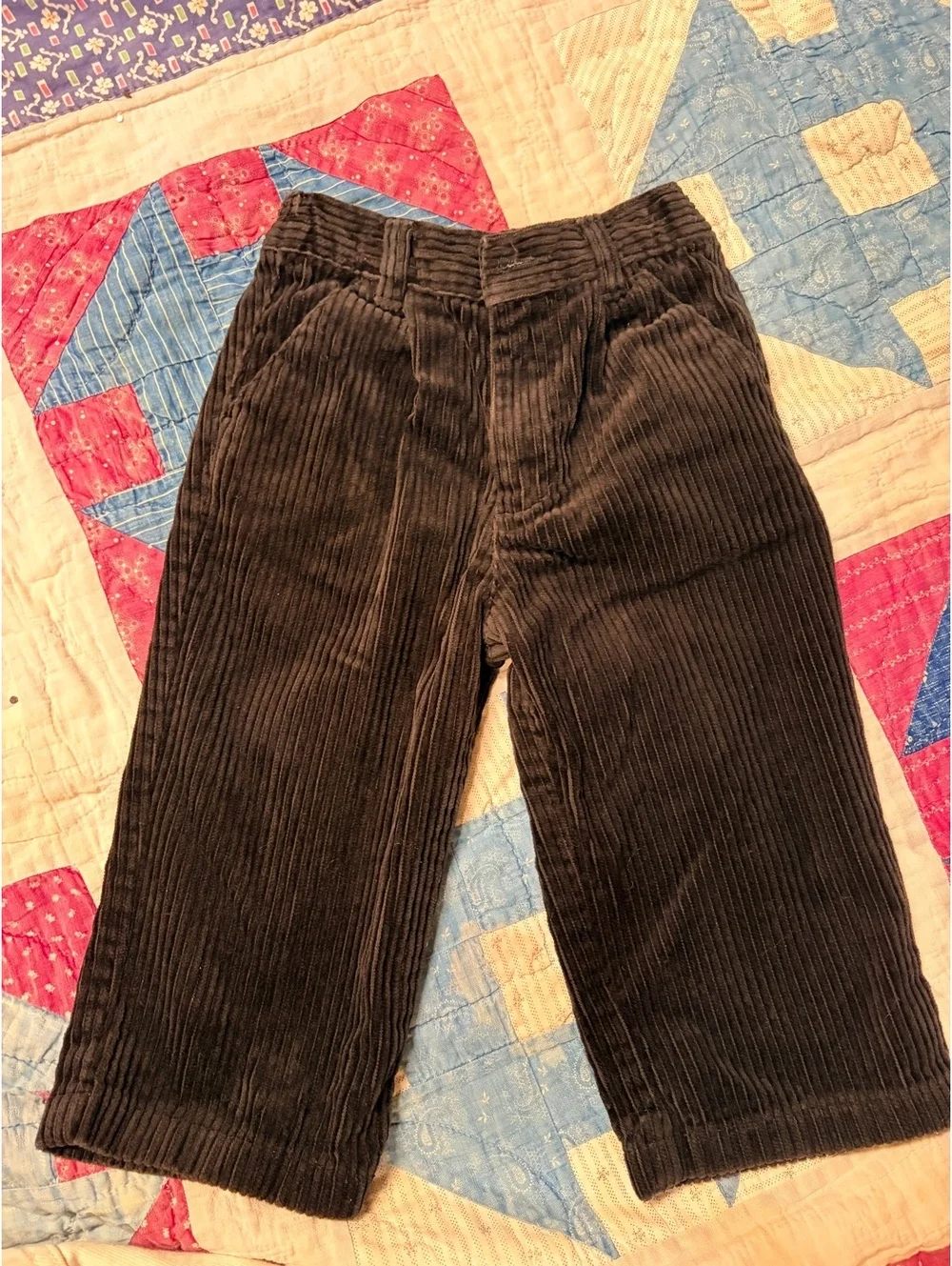 The Children's Place Toddler Boys Black Corduroy Pants Size 18 Months
